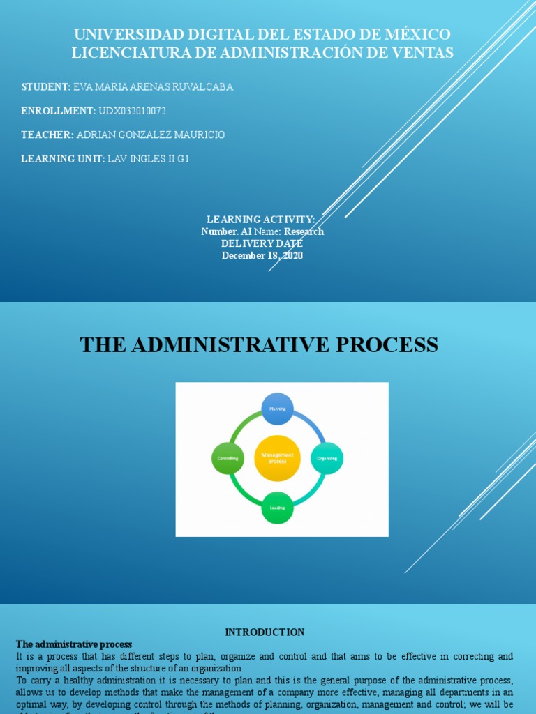 Understanding the Administrative Process | PDF | Goal | Applied Psychology