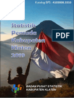 Statistik Pemuda Kabupaten Klaten 2019