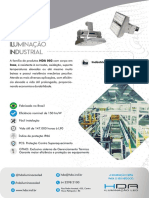 led HDA 003 hp INOX iluminação industrial