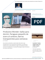 Wonder Products - Gafas para Dormir, Paraguas Pequeño de Acero Al Carbono, Barras Transparentes para Ventanas - El Milagro de La Tecnología