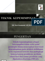 Pertemuan Ke-10 (TEKNIK KEPEMIMPINAN)