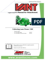 Operator's Manual For Attachment: Collecting Lawn Mower 1200