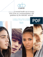 Adolescent Mental Health Care in Europe State of The Art Recommendations and Guidelines