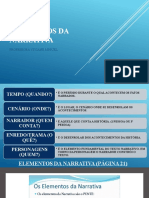 Elementos Da Narrativa e Momentos Da Narrativa