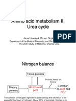 Amino Acid Metabolism II. Urea Cycle