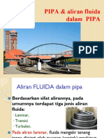 PIPA & Aliran Fluida Dalam PIPA