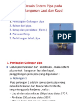 Contoh Desain Sistem Pipa Pada Struktur Bangunan Laut Dan Kapal