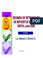 Curso Regimen de Retenciones ISLR 2006