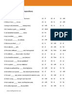 Topic 1 Adjectives and Prepositions