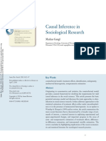 Causal Inference in Sociological Research: Further