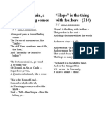 After Great Pain, A Formal Feeling Comes - (372) "Hope" Is The Thing With Feathers