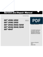 Service and Repair Manual: GS - 1530/1532 GS - 1930/1932 GS - 2032/2632/3232 GS - 2046/2646/3246 GS - 4047