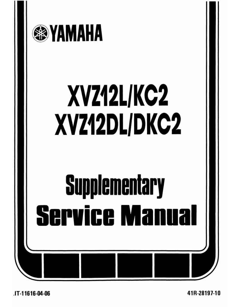 1983-1985 Yamaha Venture Service Manual | PDF