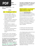 Unit-3 Looking at DATA 2: Block-1 What Is Language?