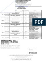 Jadwal Kuliah Semester IV Fakultas Kebidanan UBT