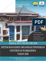 Manual Mutu Smop Sni Iso 21001 Universitas Warmadewa