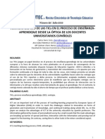 Ventajas TICs enseñanza universitaria según docentes españoles