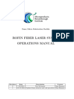 Rofin Laser Operations Manual