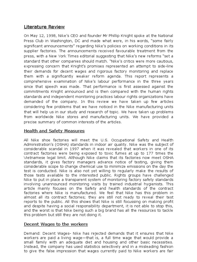 Business plan of nike image