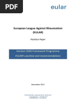 European League Against Rheumatism (Eular) : Horizon 2020 Framework Programme