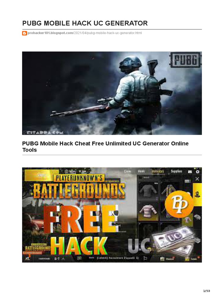 PUBG Mobile UC Generator Online Tool | PDF | Computing | Leisure