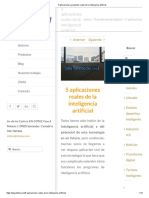 5 Aplicaciones y Proyectos Reales de La Inteligencia Artificial