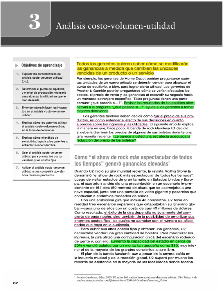 Capítulo 3 CVU - Contabilidad de Costos Un Enfoque Gerencial | PDF