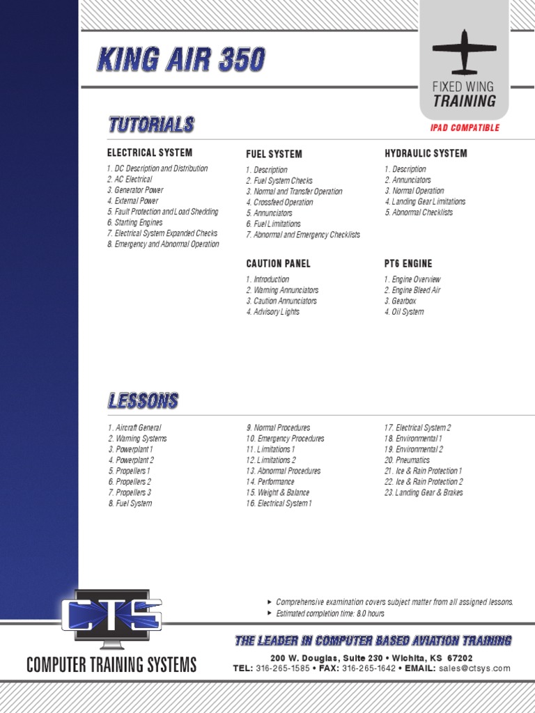 KingAir 350 | PDF | Landing Gear | Engines