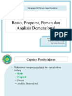 Pharmaceutical Calculation Rasio Dan Pro