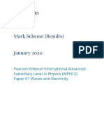 Mark Scheme (Results) January 2020