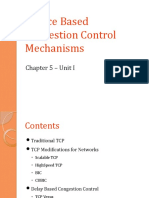 Source Based Congestion Control Mechanisms: Chapter 5 - Unit I