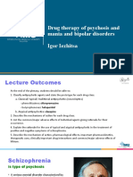Drug Therapy of Psychosis and Mania and Bipolar Disorders Igor Iezhitsa