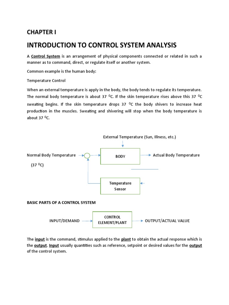 Introduction To Control System | PDF | Control Theory | Feedback