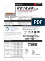 ST400 & ST401 24VDC, RS-232 or RS-422/485 Serial: Pro-Face Operator Interfaces
