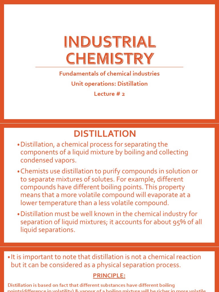 Distillation Basics for Chemists | PDF | Distillation | Vapor