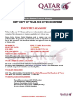 Soft Copy of Your Job Offer Document: Executive Summary