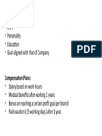Designing of Job:: - KPI's - Personality - Education - Goal Aligned With That of Company