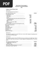 Requirement 1: Solutions To Seatwork #1 Strategic Cost Management Sisc Problem 1 (Close or Retain A Store)