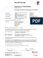 Certificate No. 2531-CPR-232.1484: Ertificate of Constancy of Performance