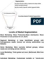 From Mass Market To Market Segmentation