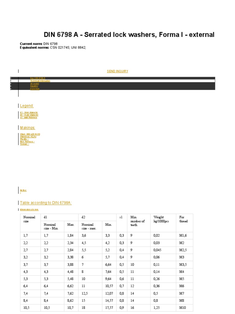 Din 6798 A | PDF | Business