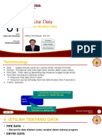 Pertemuan 1 - Data Dan Struktur Data