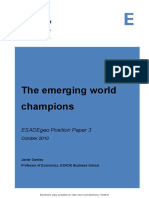 The Emerging World Champions: Esadegeo Position Paper 3