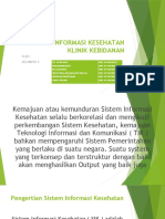 Sistem Informasi Kesehatan Klinik Kebidanan