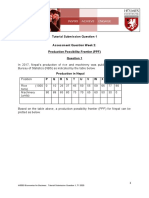 Tutorial Submission Question 1 Assessment Question Week 2: Production Possibility Frontier (PPF)