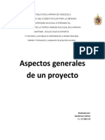 Aspectos Generales de Un Proyecto