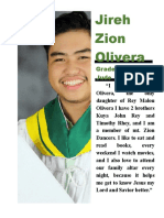 Jireh Zion Olivera: Grade 6 Jude