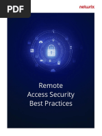 Remote Access Security Best Practices