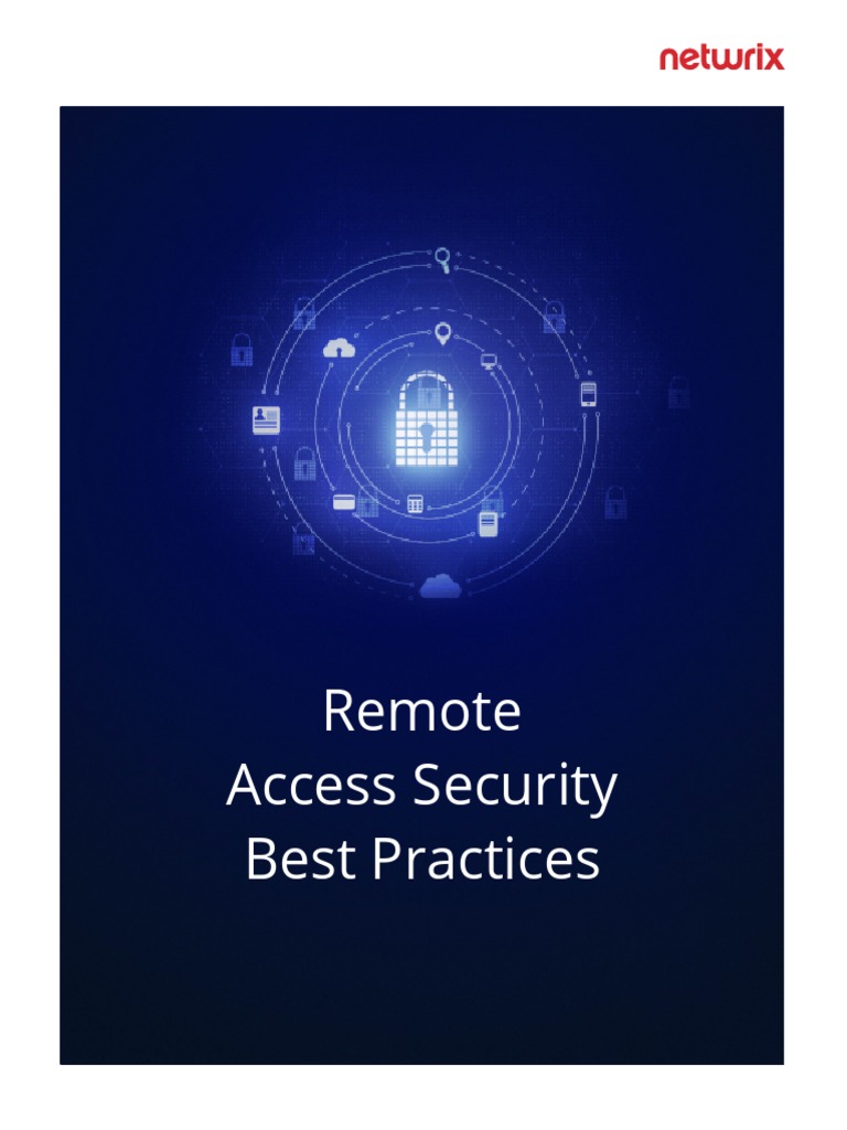 Remote Access Security Best Practices | PDF | Cloud Computing | Password