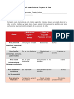 Matriz para Diseñar El Proyecto de Vida